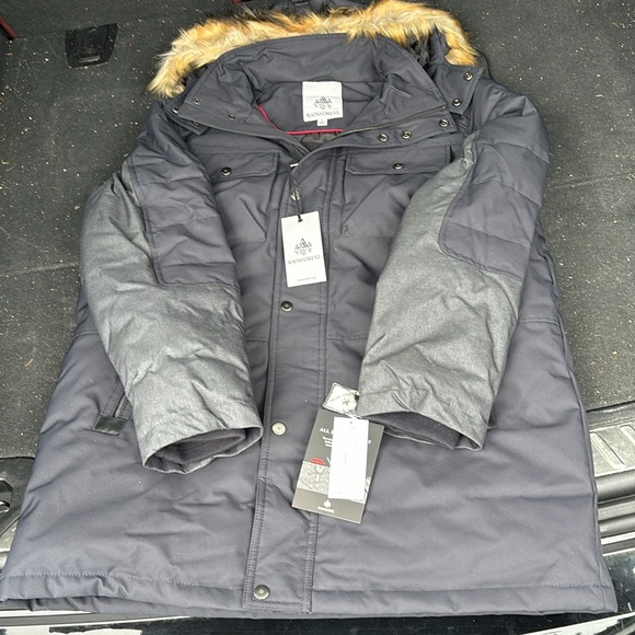 Rain forest jacket for sale . Size L dark blue and gray $150 - Picture 3 of 3